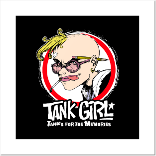 Tank Girl Circle (Black Print) Posters and Art
